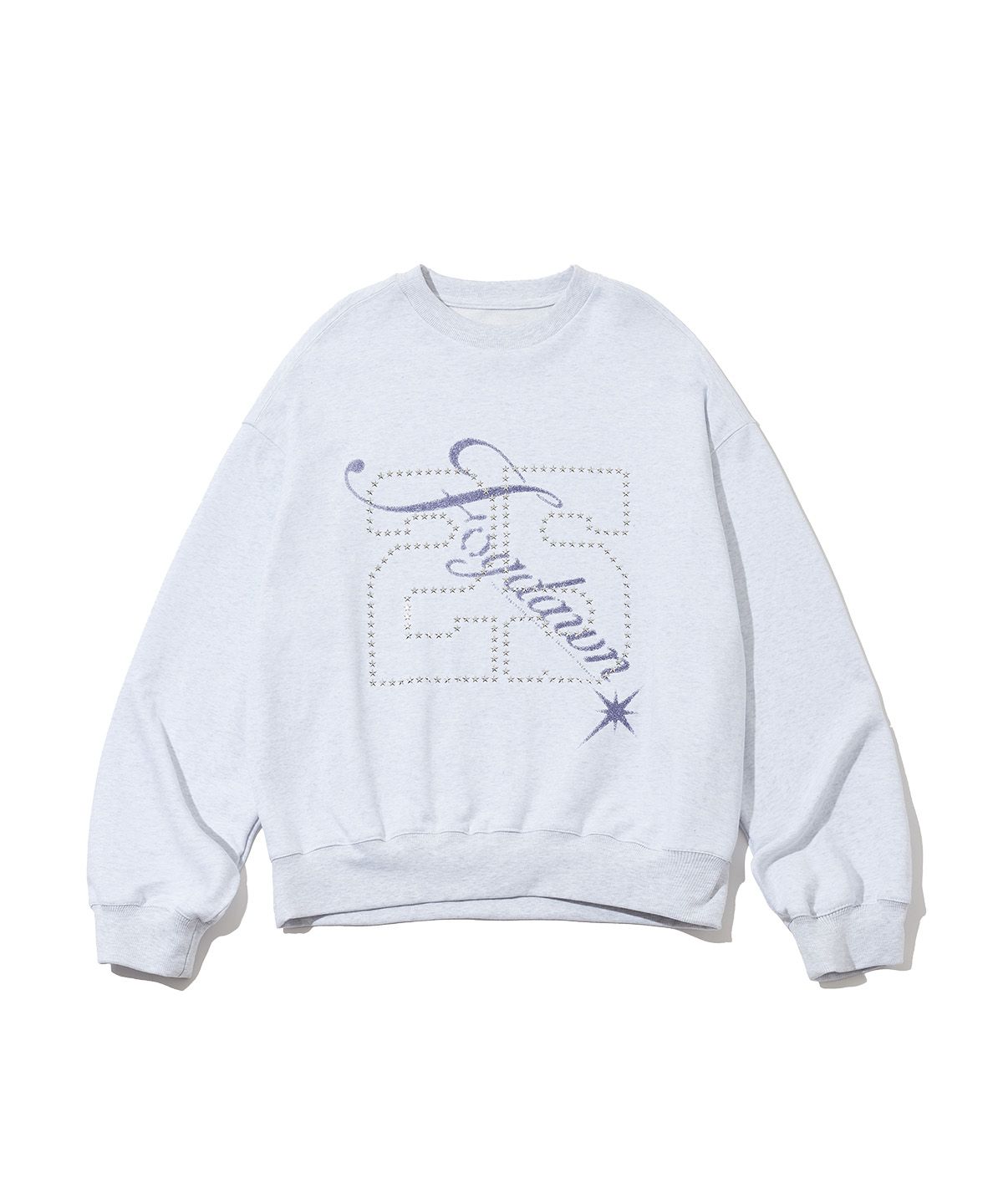 포그던(FOGDAWN) 25 Star Stud Sweatshirt (melange grey)