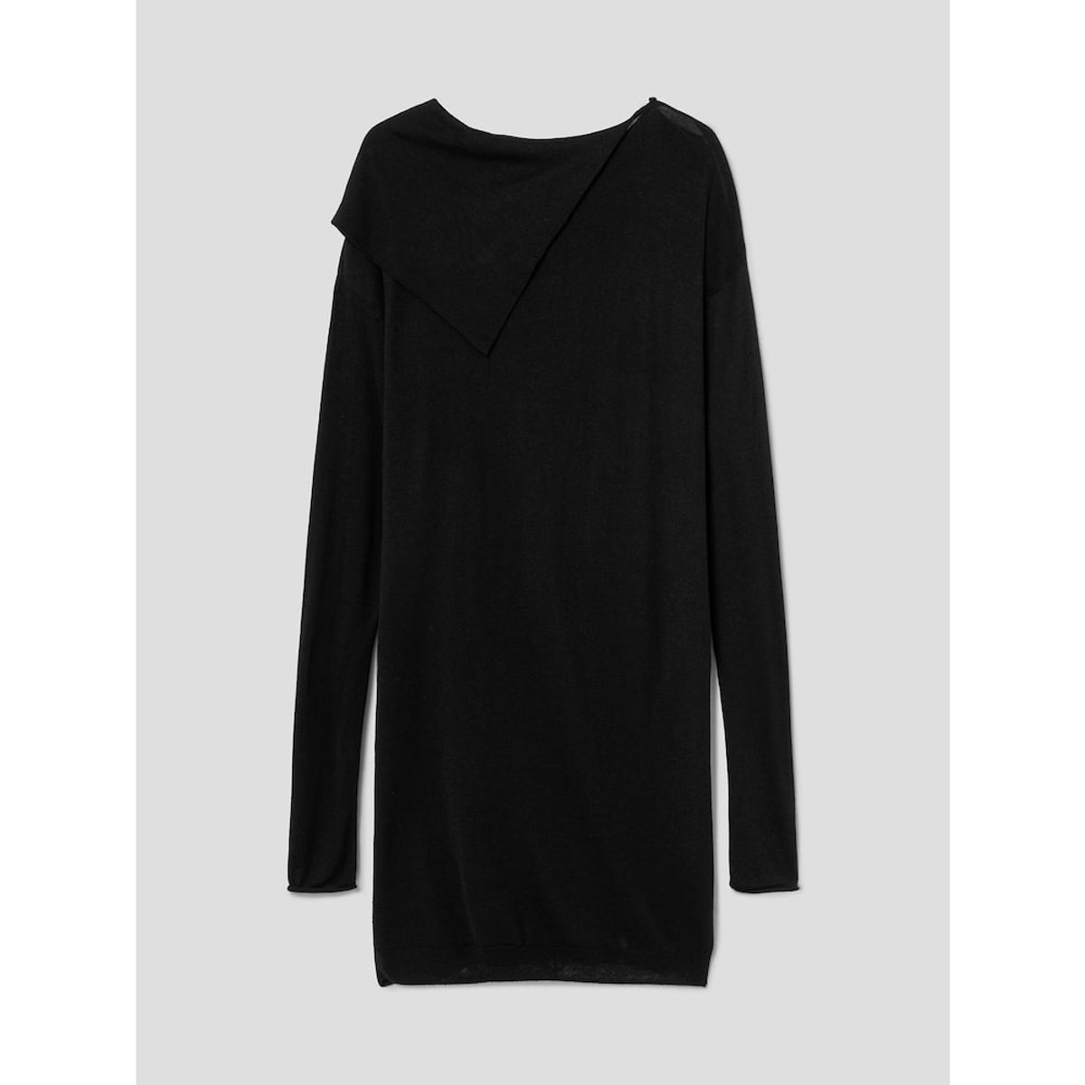 앙개(ANGGAE) Button Fluid Pullover  Black