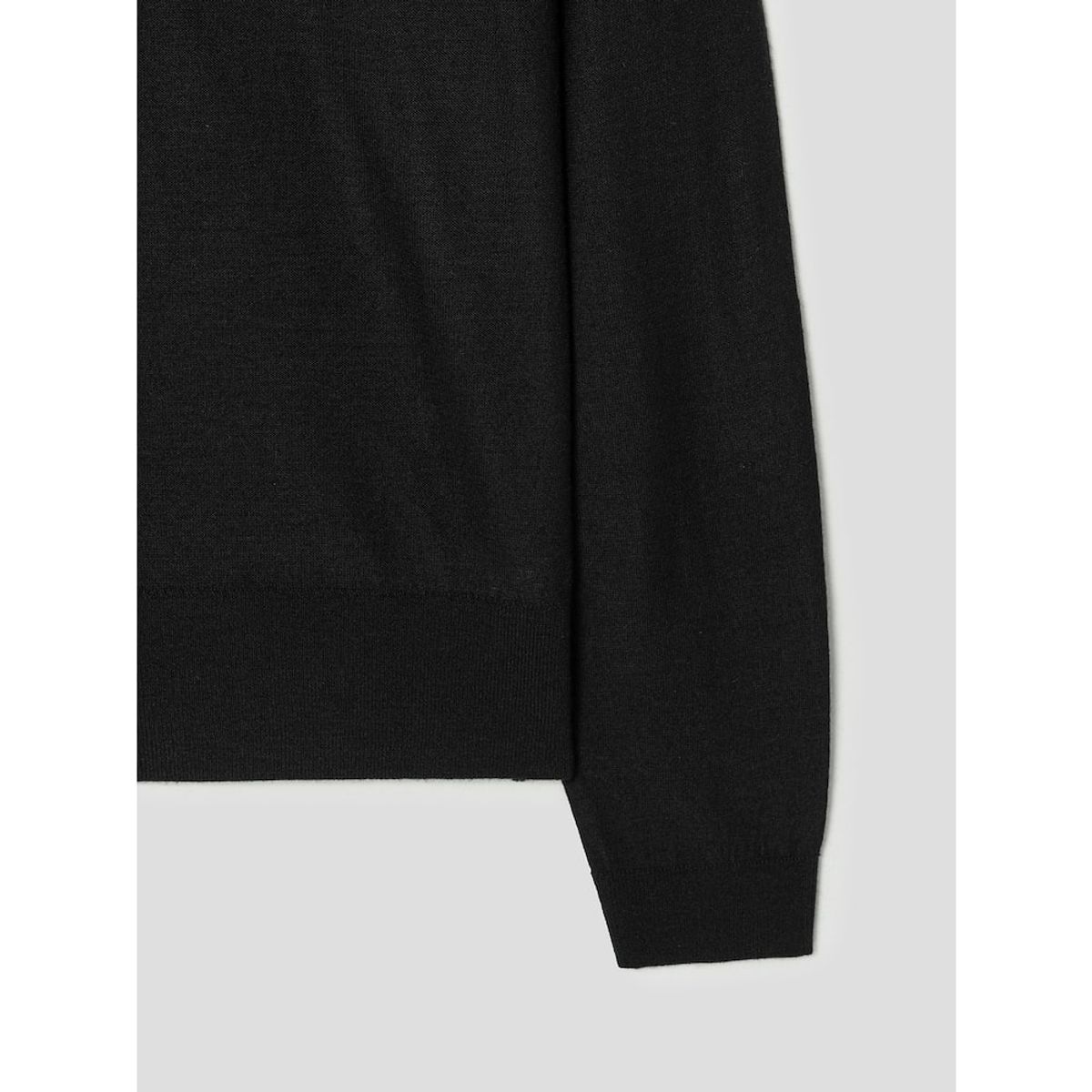 앙개(ANGGAE) Half Neck Button Pullover  Black