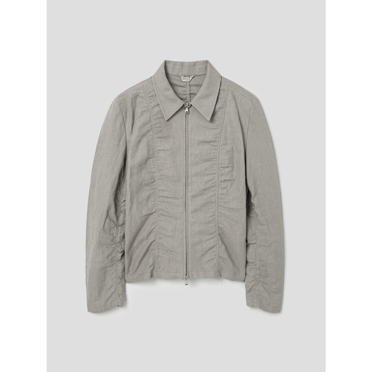 앙개(ANGGAE) Laundry Cotton Zip Up Jacket  Khaki