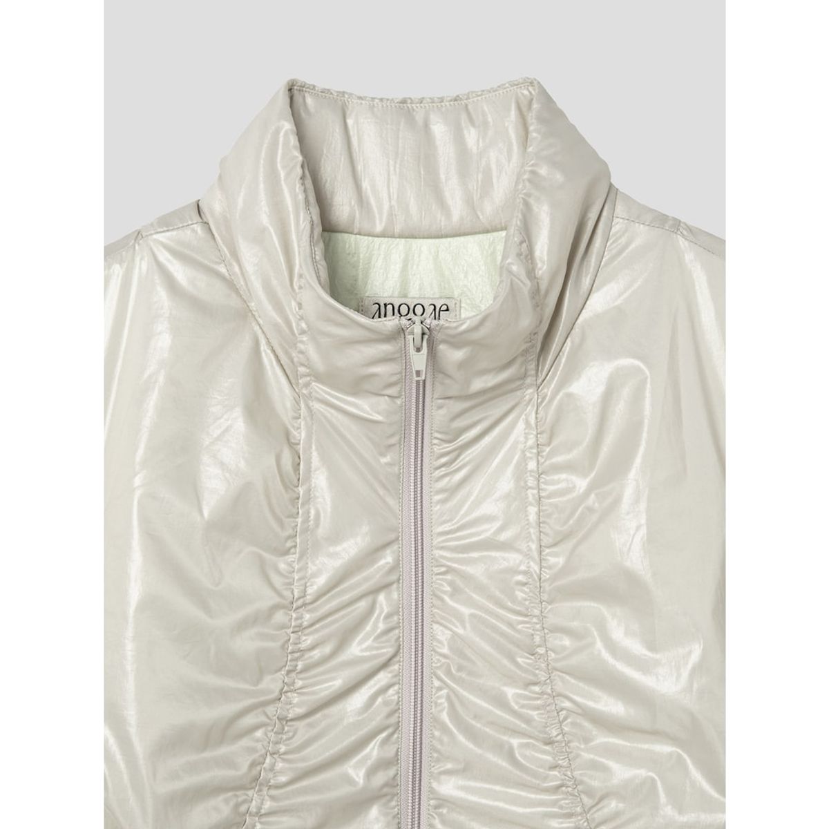 앙개(ANGGAE) Curved Line Jacket  Ivory