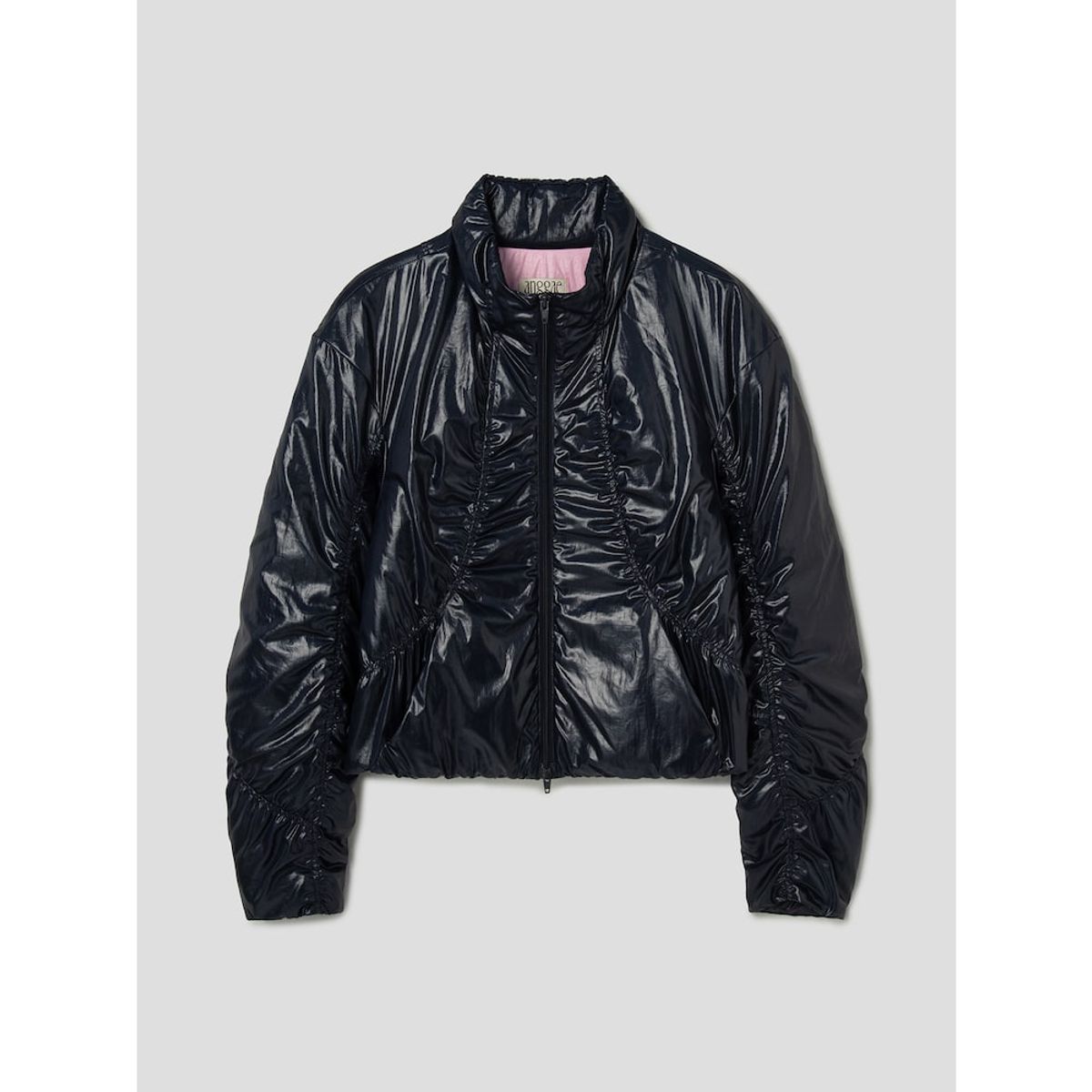 앙개(ANGGAE) Curved Line Jacket  Navy