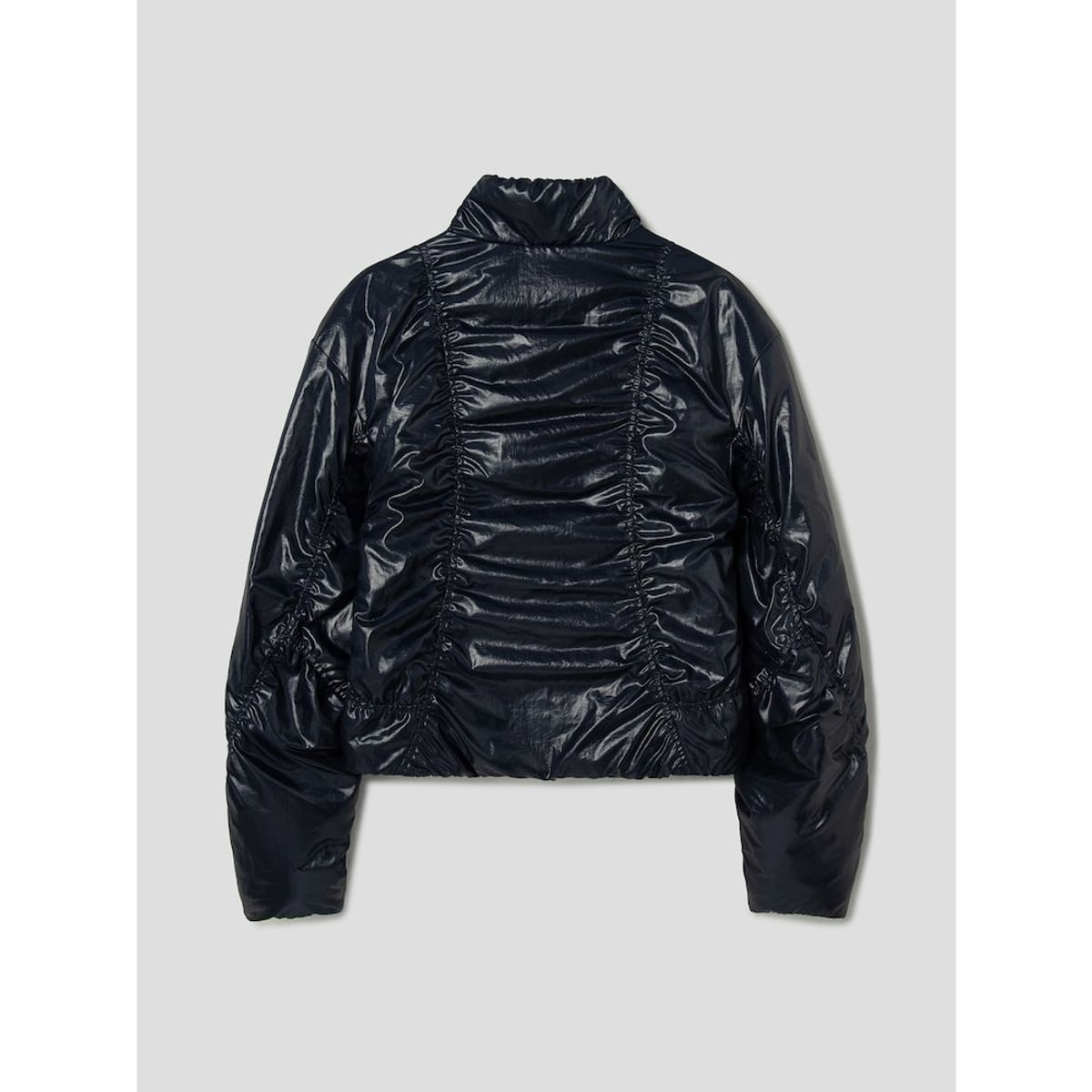 앙개(ANGGAE) Curved Line Jacket  Navy