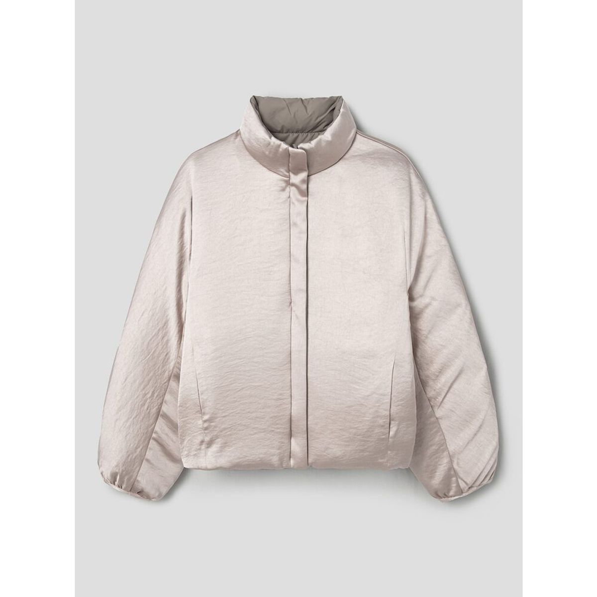 앙개(ANGGAE) Satin Reversible Duck Down Outer  Beige