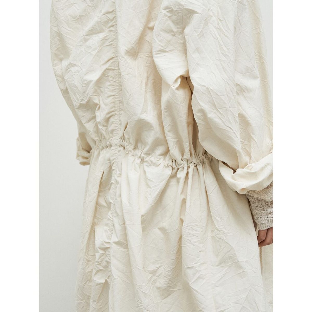 앙개(ANGGAE) Wonderer Wrinkle Trench Coat  Ivory