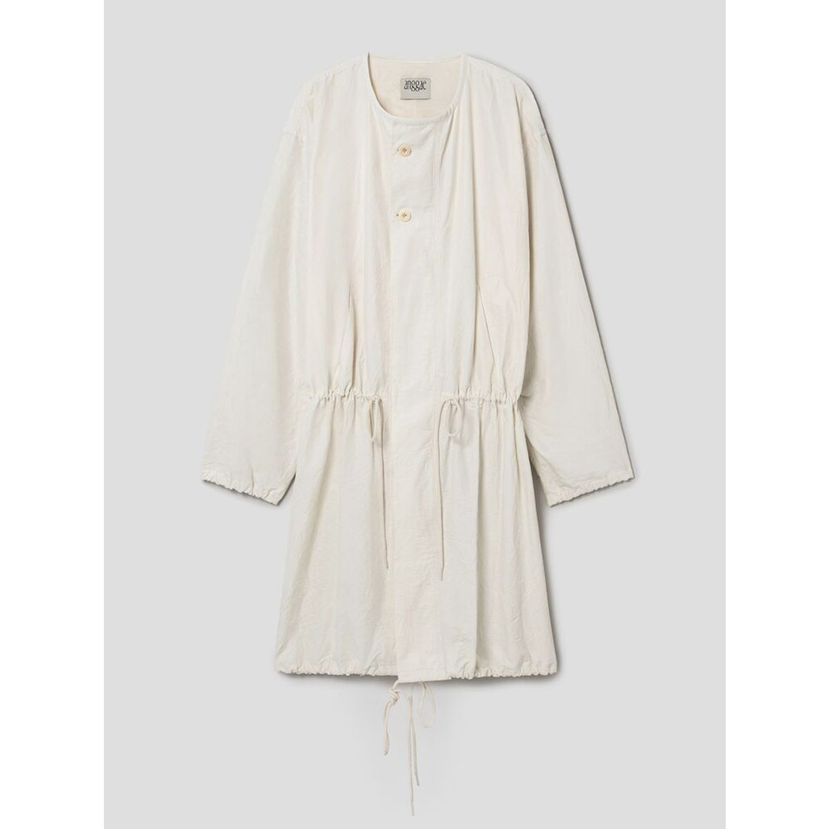 앙개(ANGGAE) Wonderer Wrinkle Trench Coat  Ivory