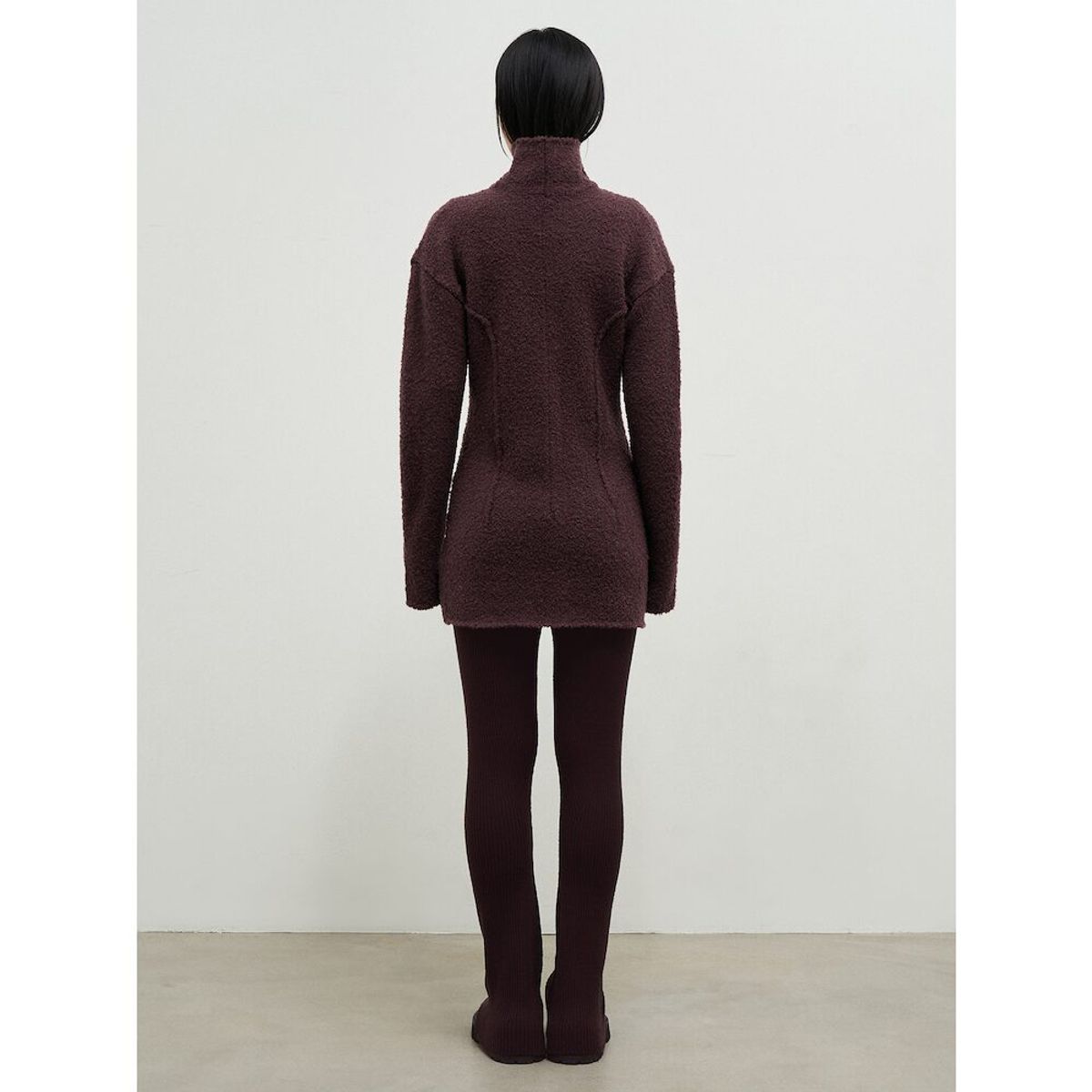 앙개(ANGGAE) Flare Knit Flare  Pants  Brown