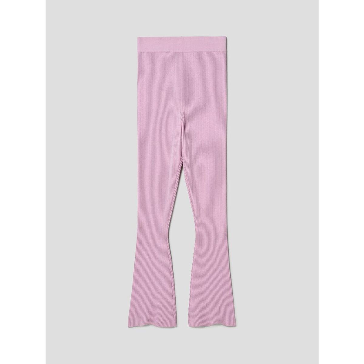 앙개(ANGGAE) Flare Knit Flare Pants  Pink