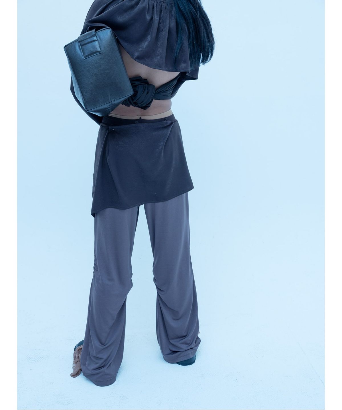 앙개(ANGGAE) Jersey Dancer Pants  Brown