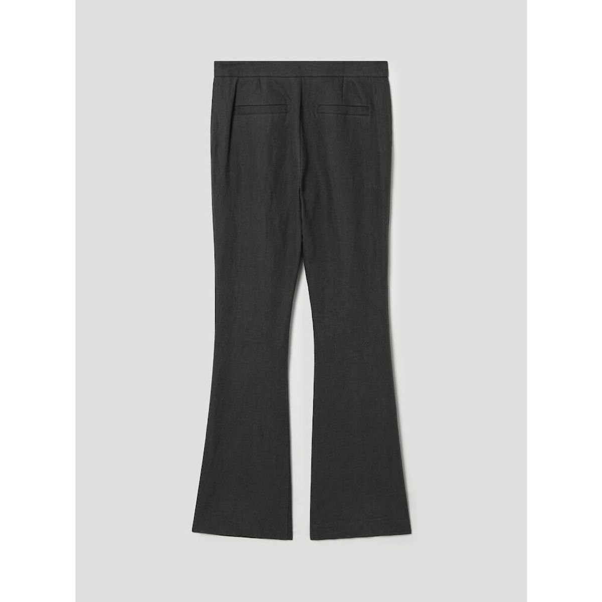 앙개(ANGGAE) Laundry Cotton Tuck Detail Pants   Dark Grey