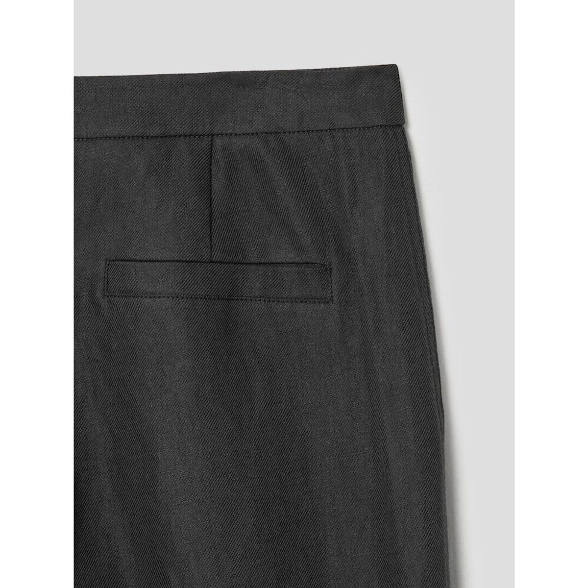 앙개(ANGGAE) Laundry Cotton Tuck Detail Pants   Dark Grey