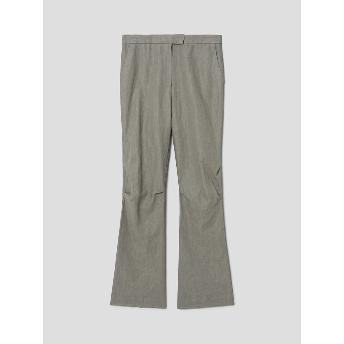 앙개(ANGGAE) Laundry Cotton Tuck Detail Pants   Khaki