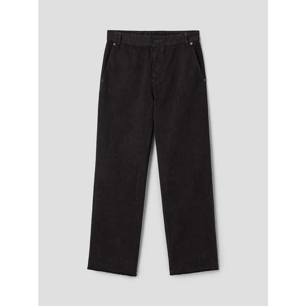 앙개(ANGGAE) Denim Baggy Pants  Brown