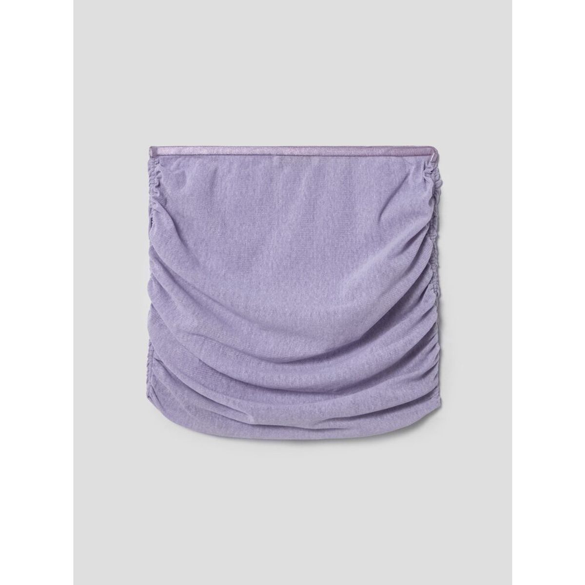 앙개(ANGGAE) Mesh Shirring Short Skirt  Purple