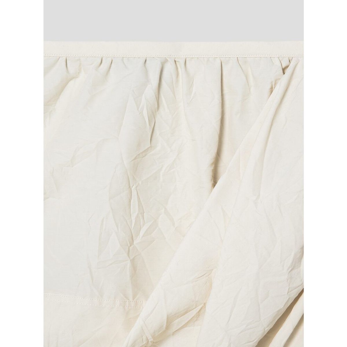 앙개(ANGGAE) Wonderer Wrinkle String Mini Skirt  Ivory