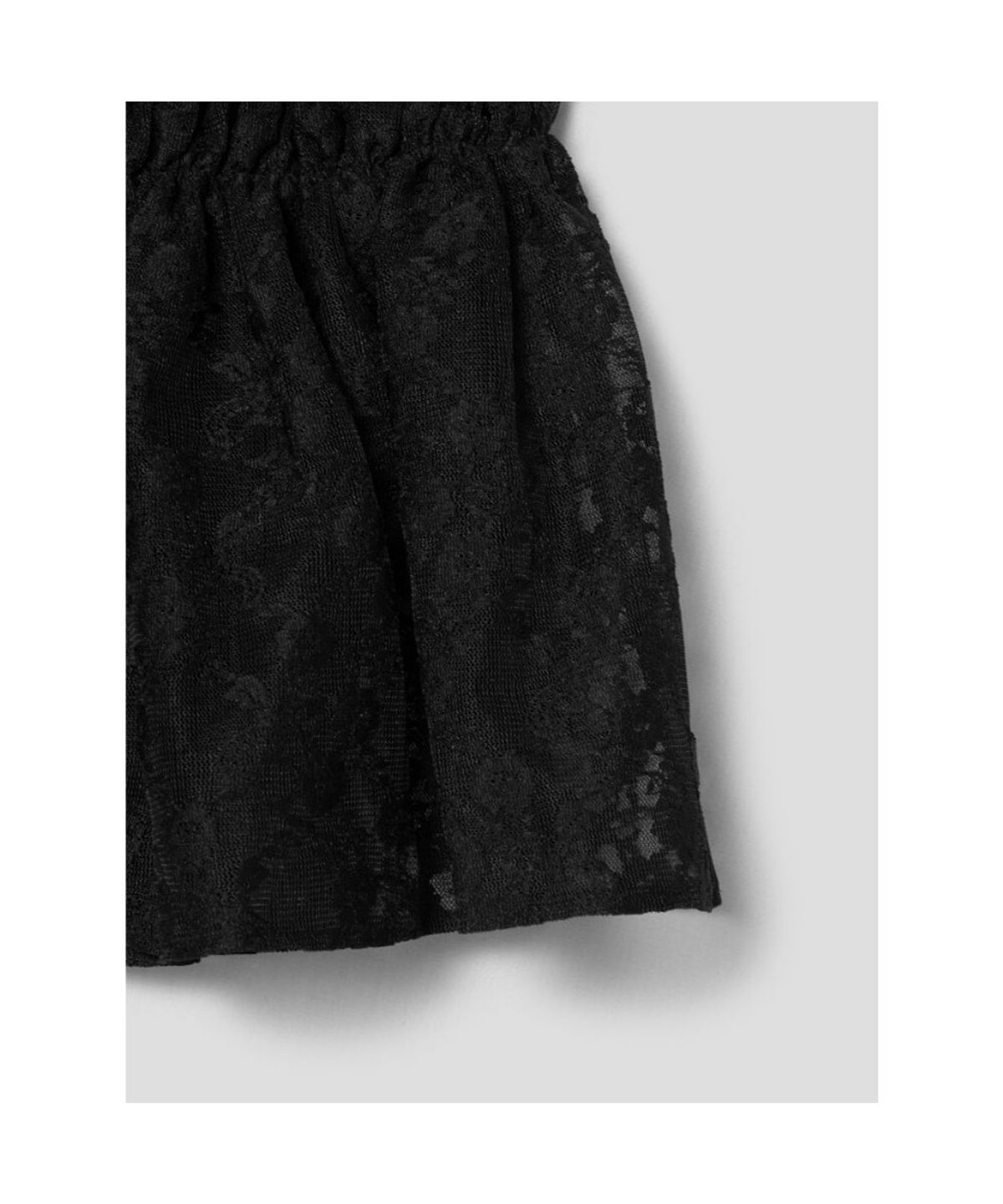 앙개(ANGGAE) Lace Chouchou Wrap Skirt  Black