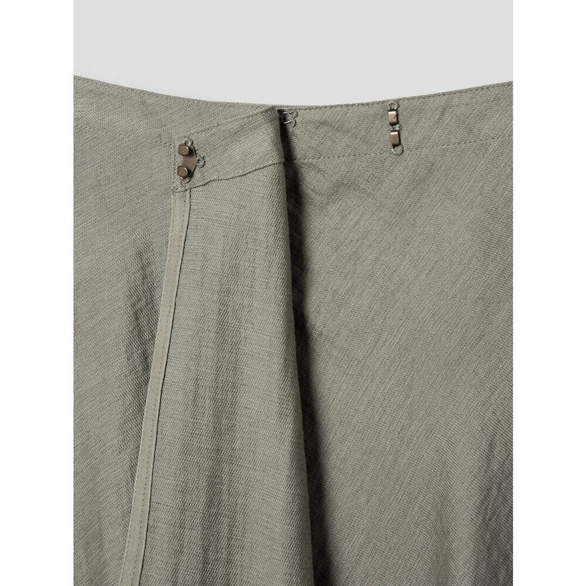 앙개(ANGGAE) Midi Wrap Skirt  Khaki