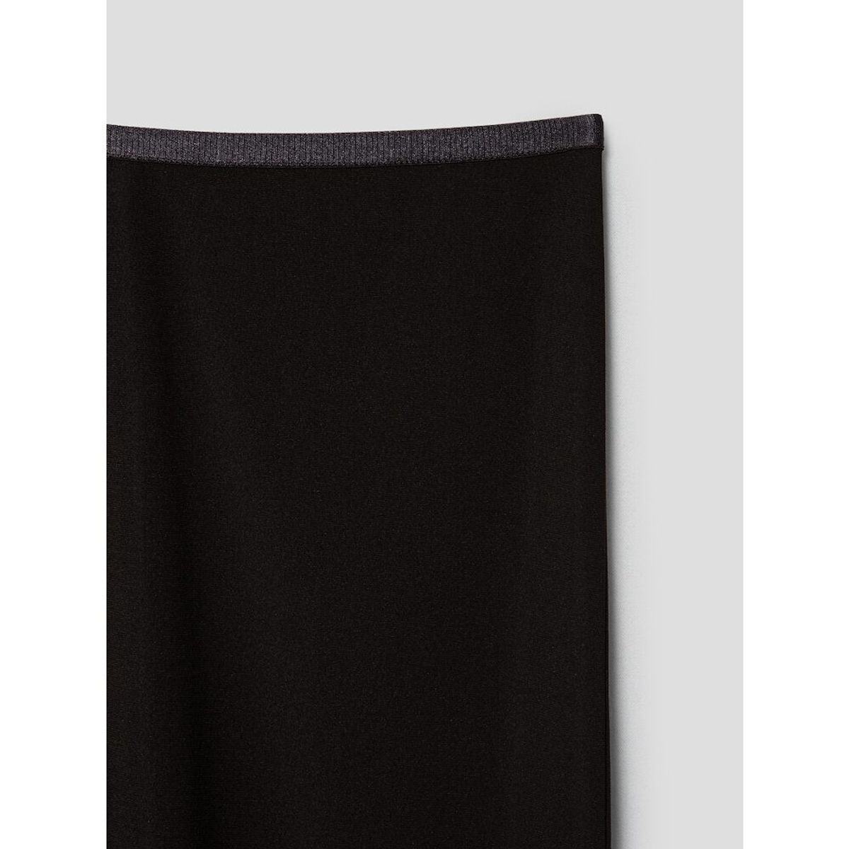 앙개(ANGGAE) Light Jersey Unbalanced Long Skirt  Brown