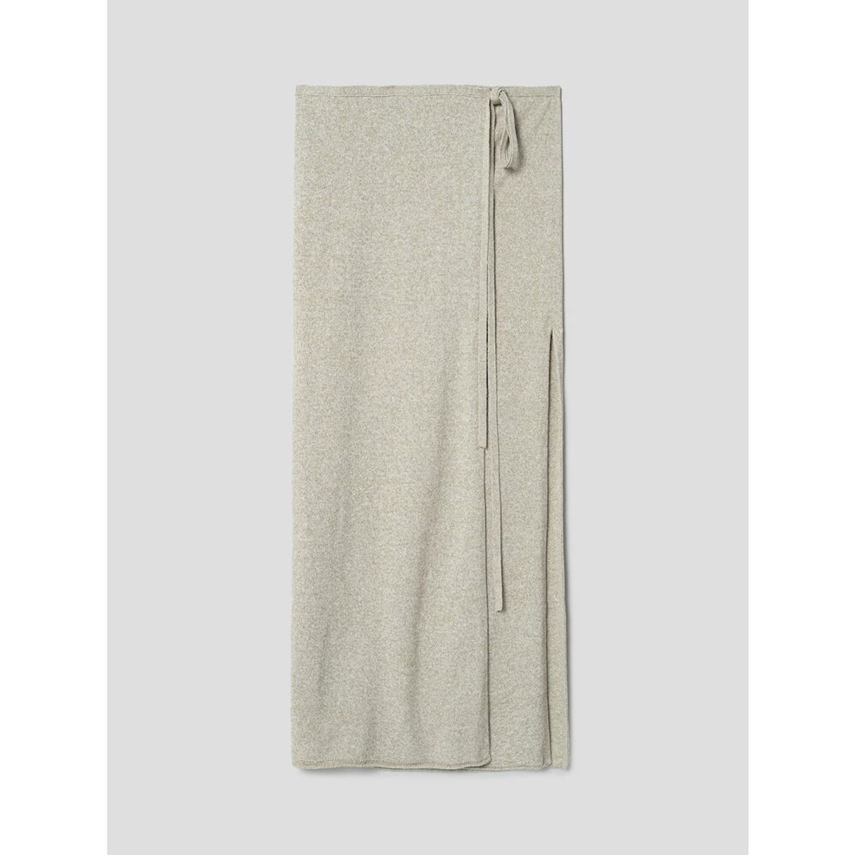 앙개(ANGGAE) Knit Wrap Long Skirt  Khaki
