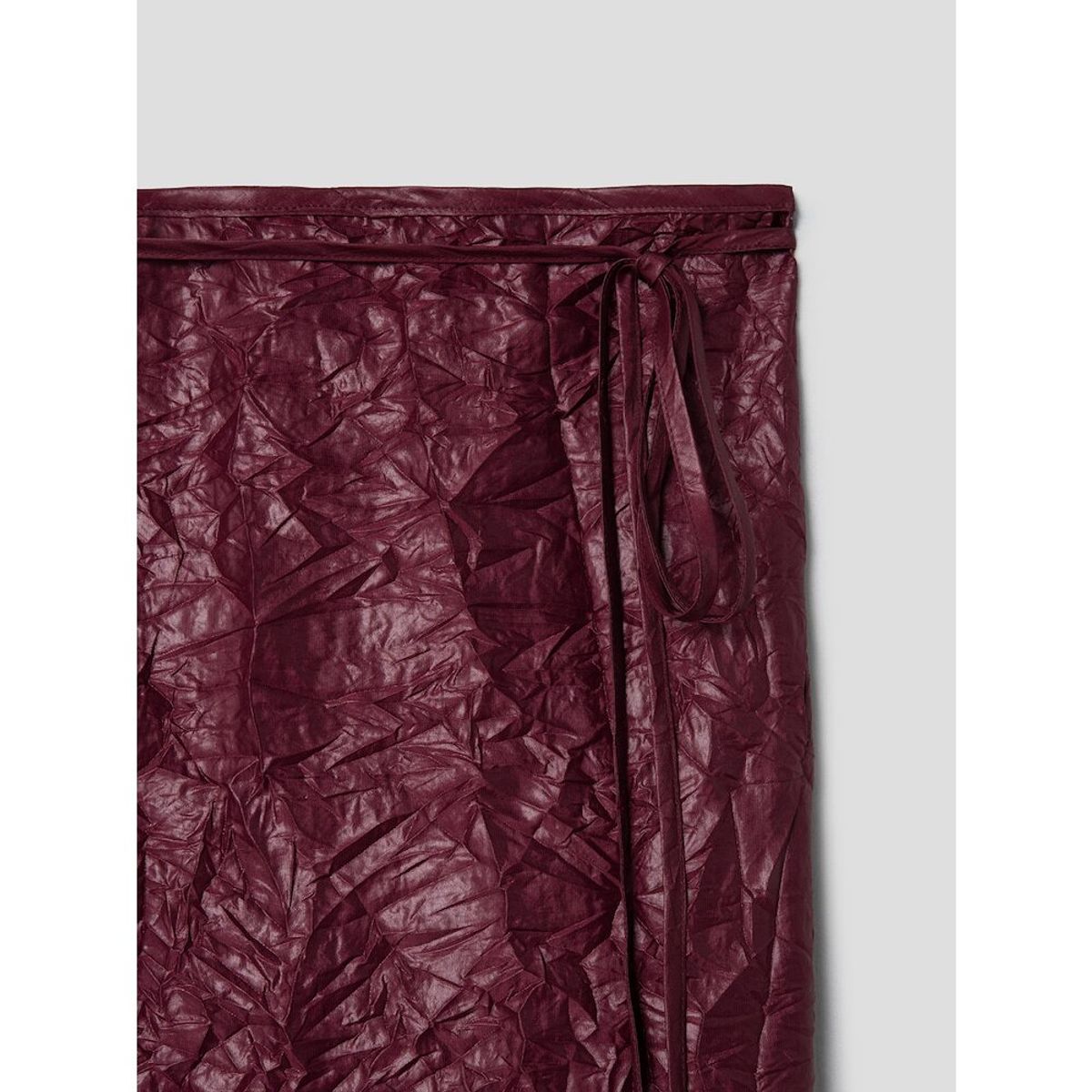앙개(ANGGAE) Gelato Wrap Long Skirt  Red