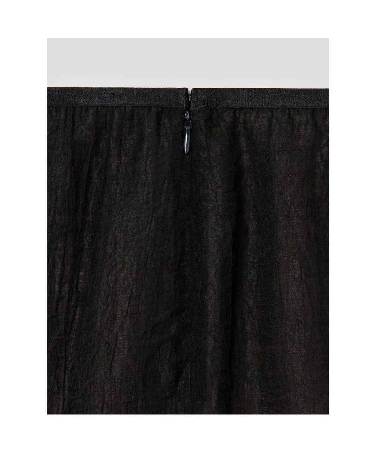 앙개(ANGGAE) Black Sheer Midi Skirt   Black