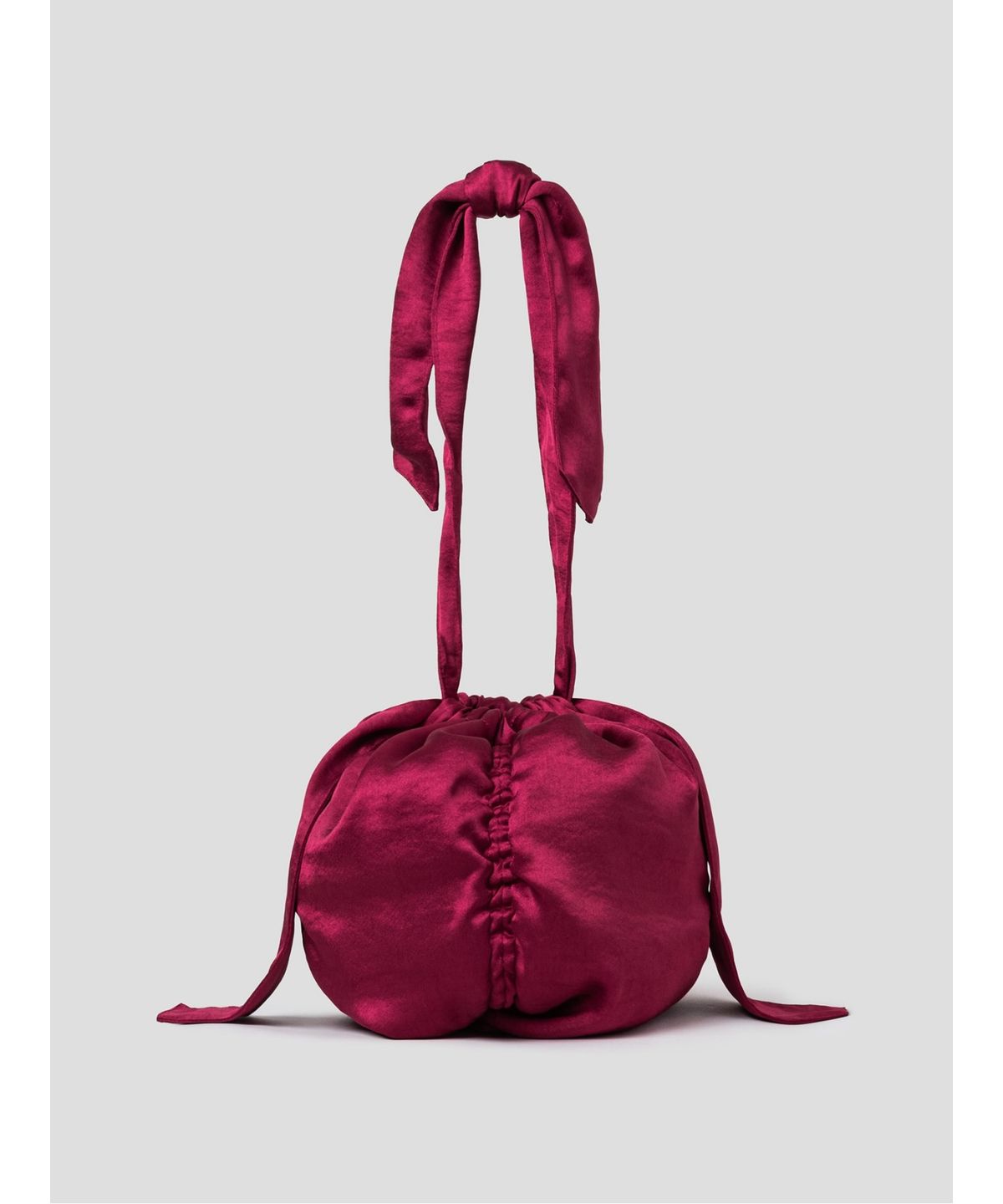 앙개(ANGGAE) Satin Mini Ball Bag  Pink