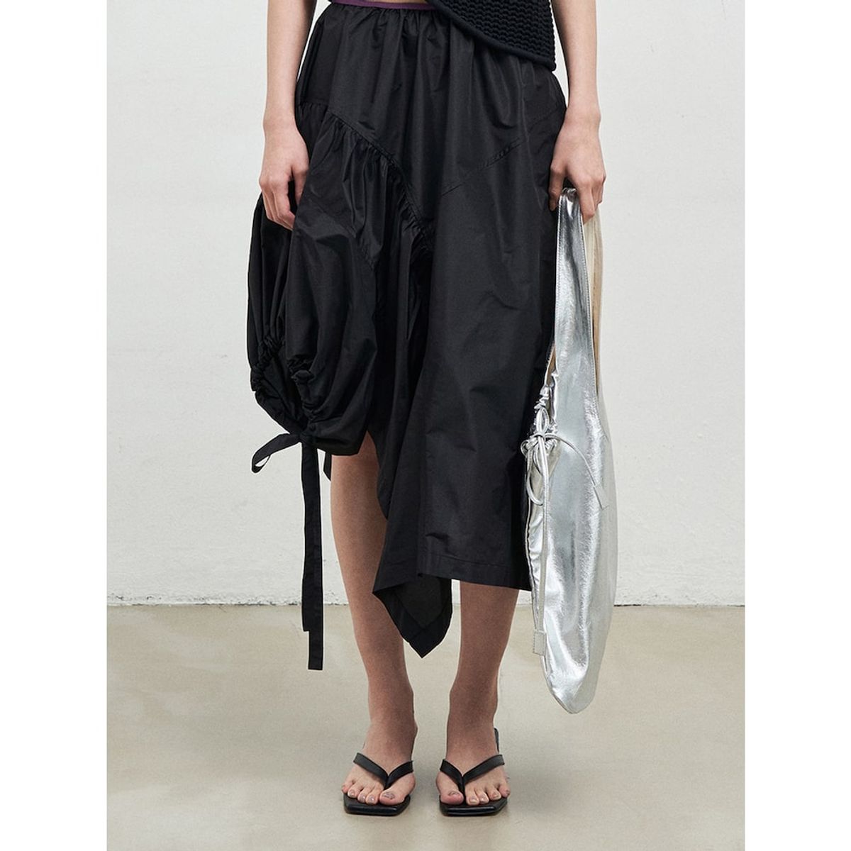 앙개(ANGGAE) Flat Bag   Silver