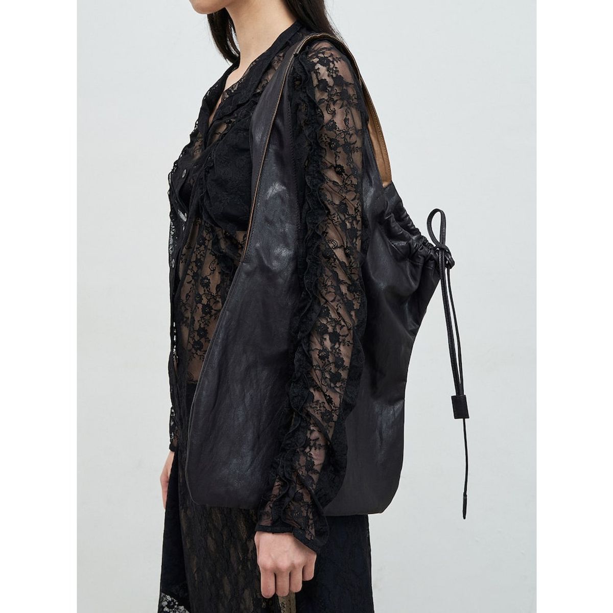 앙개(ANGGAE) Flat Bag   Brown
