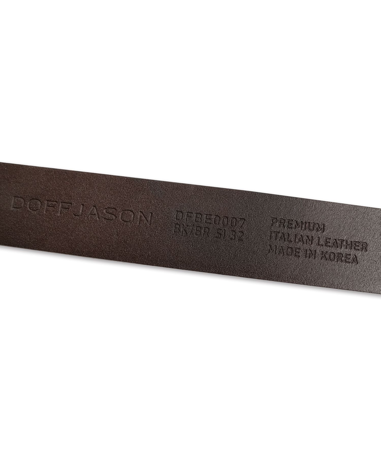 ●DOFFJASON● Cowhide double loop belt BROWN DJCBT002BRN MUSINSA | DOFFJASON Cowhide double loop belt BROWN
