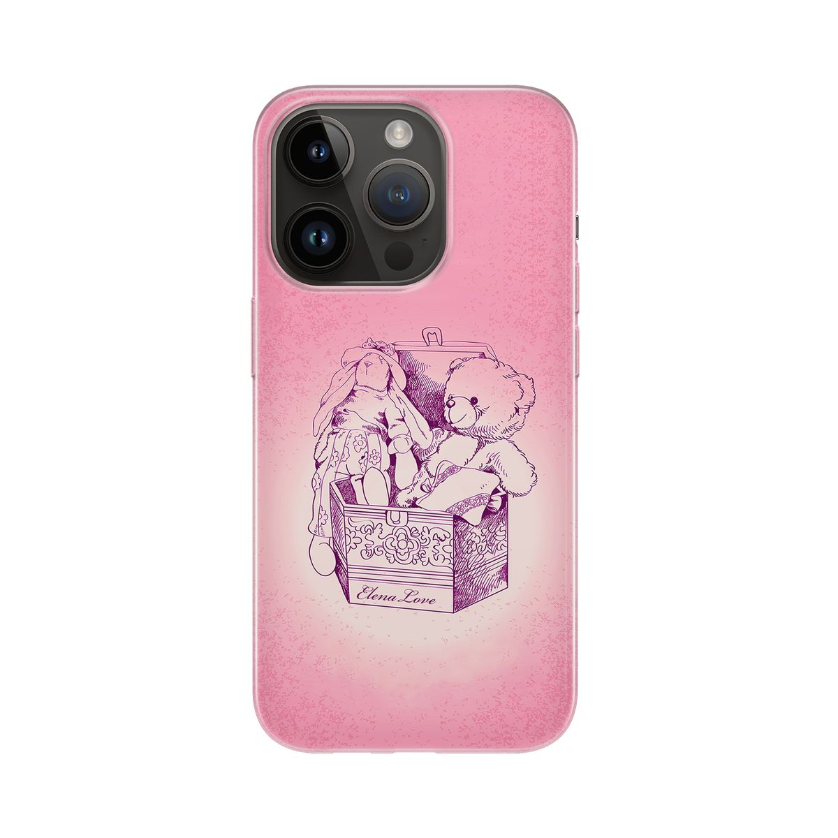 엘레나 러브(ELENALOVE) [Clear case] Childhood memories 클리어케이스 (키링 미포함)