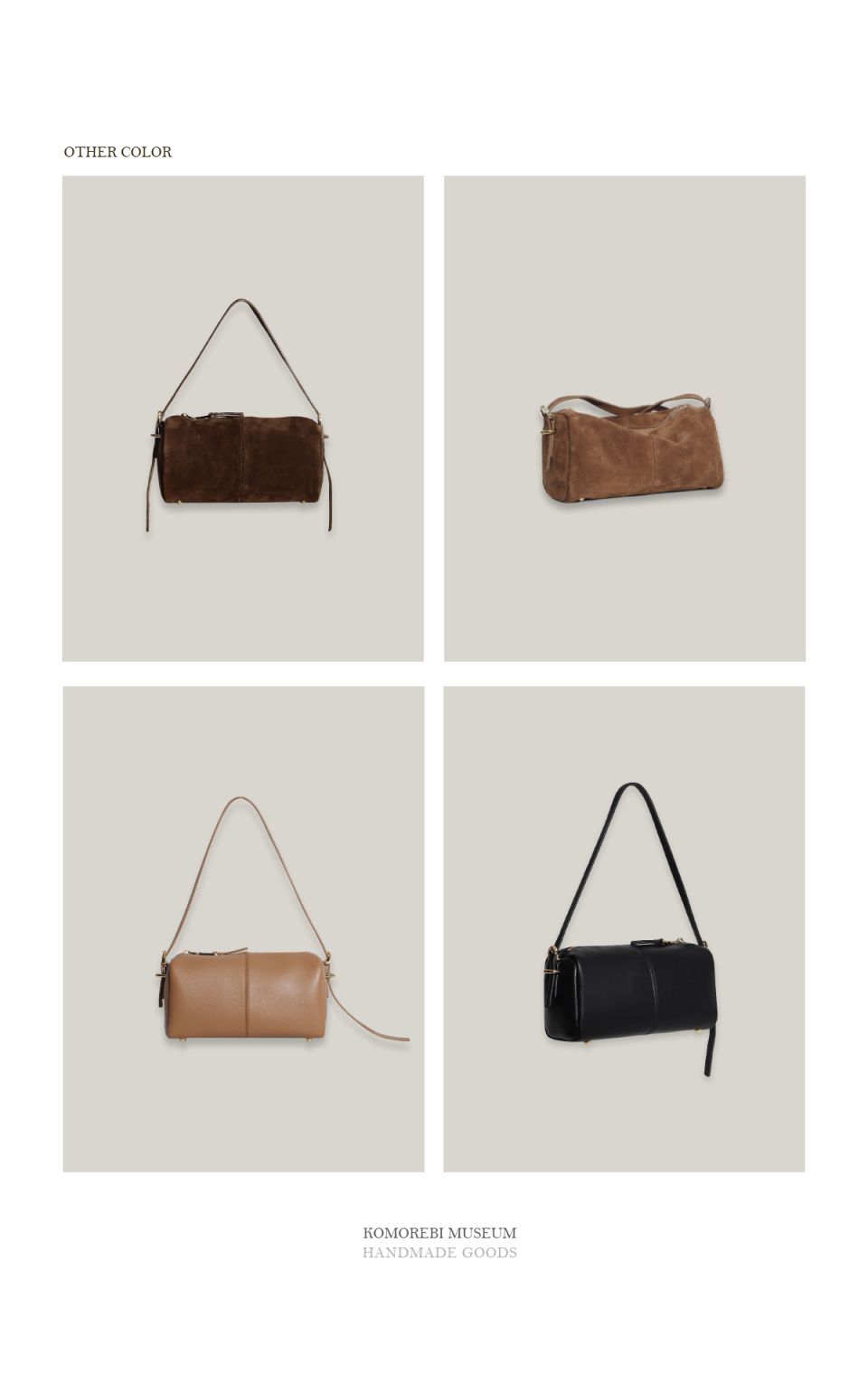 MUSINSA公式 | KOMOREBI MUSEUM B04-4 Cow Leather Laura Stitch