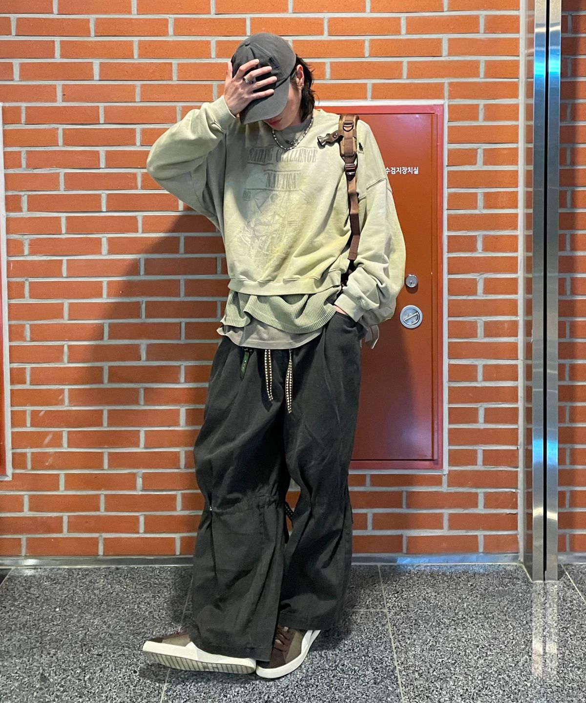 노티카(NAUTICA) X 언더마이카 아플리케 스웨트셔츠