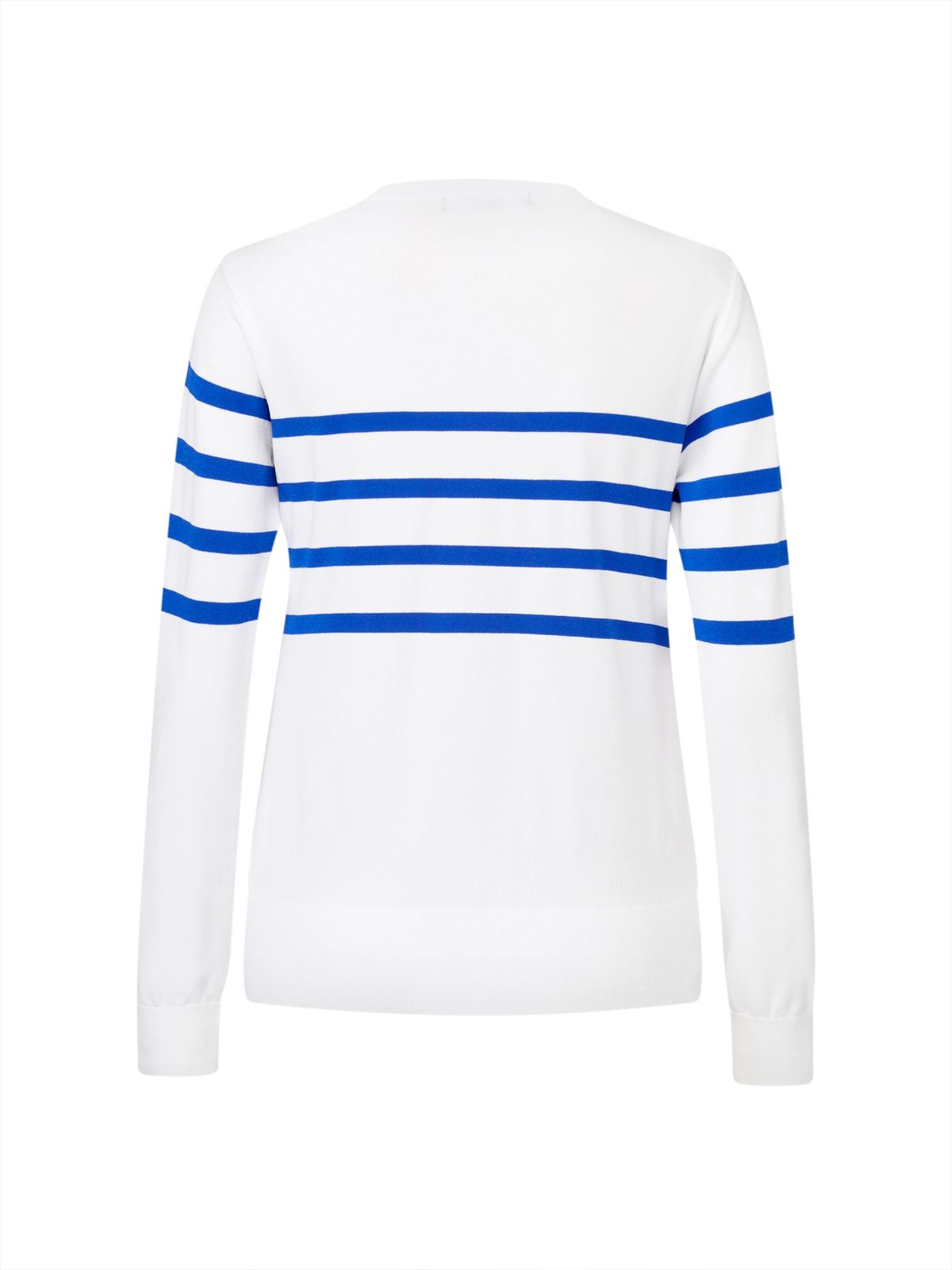 와이드앵글(WIDEANGLE) TO 플라워 인타샤 라운드넥 스웨터 L_White