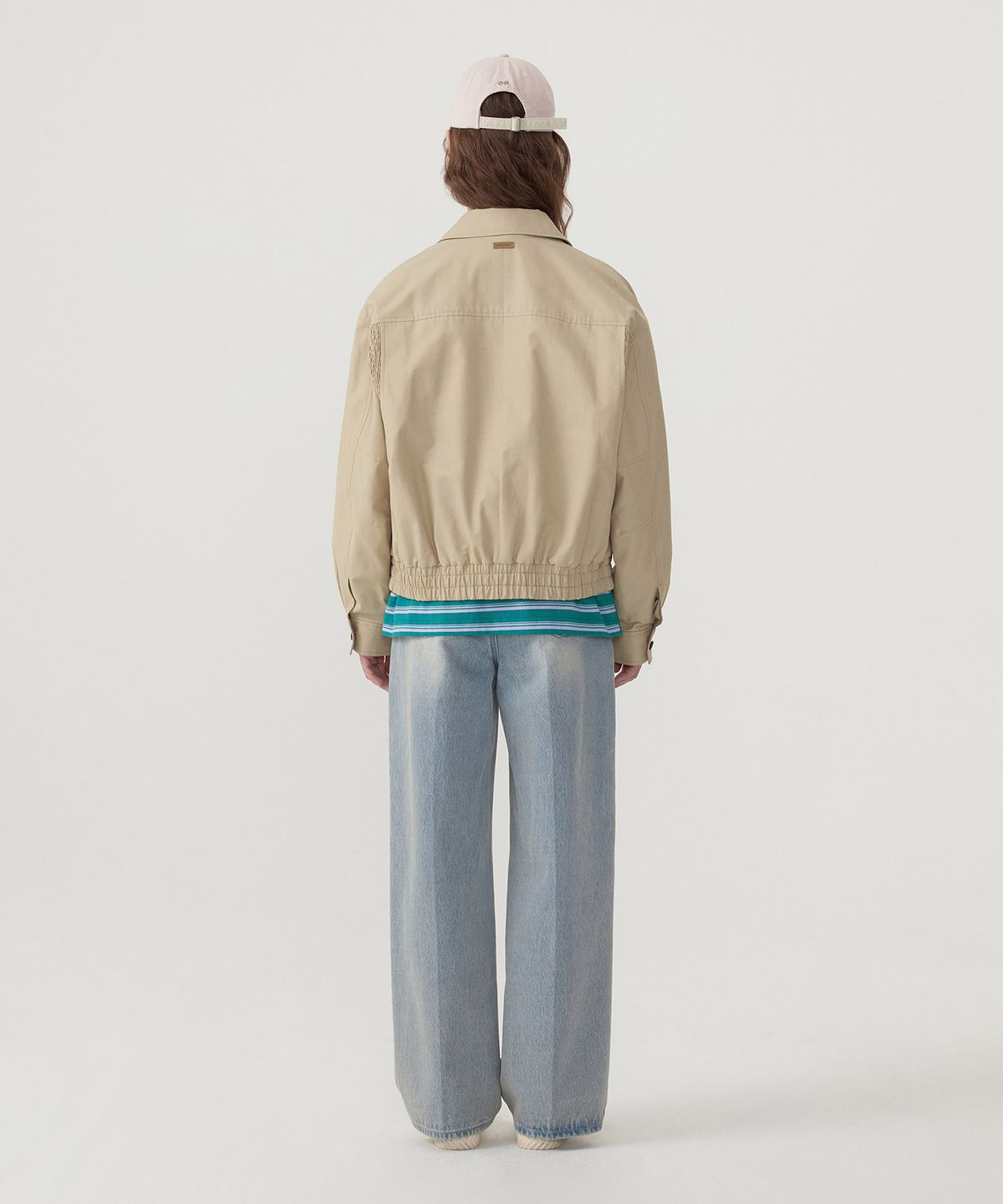 커버낫 우먼(COVERNAT WOMAN) 우먼 스모킹 헤링턴 자켓 Beige