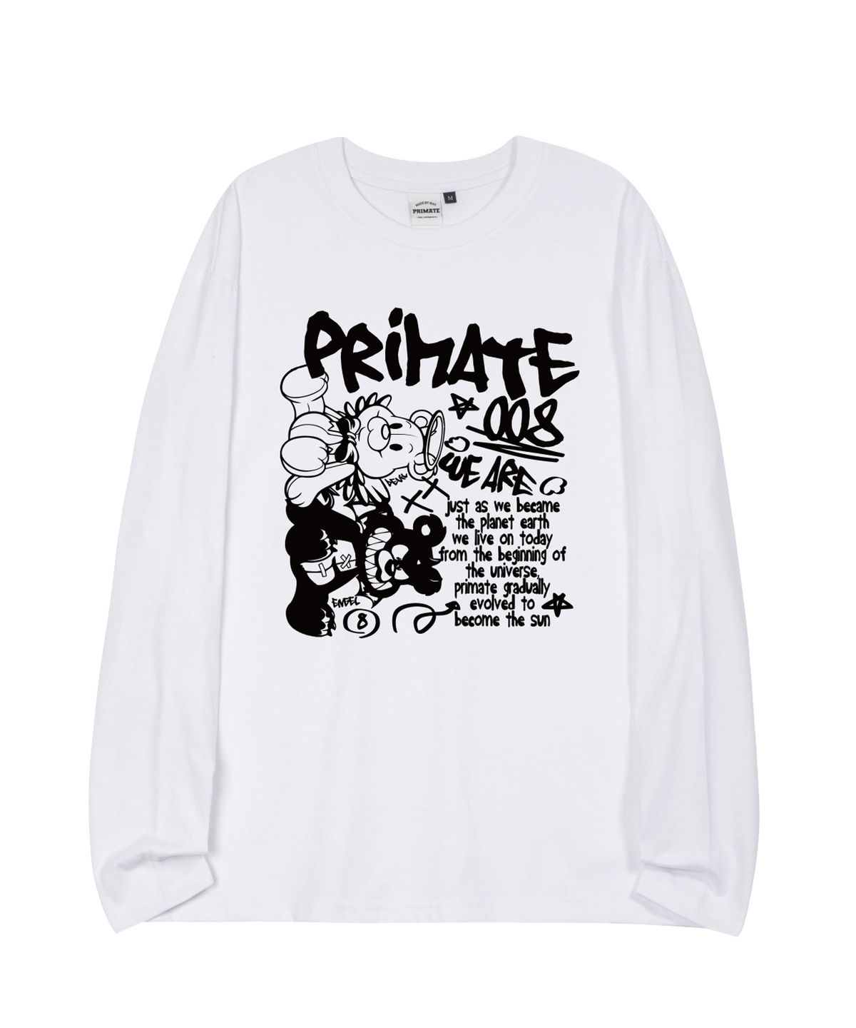 프라임에이트(PRIMATE) ANGELDEM 오버핏 롱 슬리브 4 COLORS