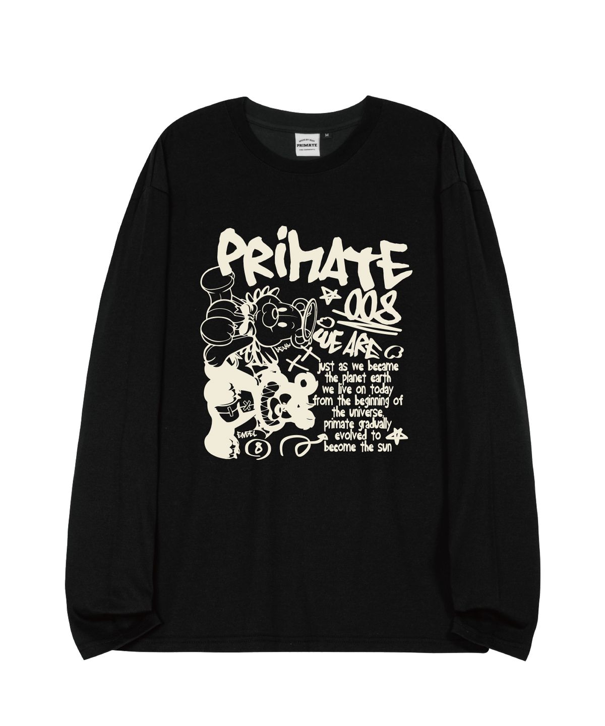 프라임에이트(PRIMATE) ANGELDEM 오버핏 롱 슬리브 4 COLORS