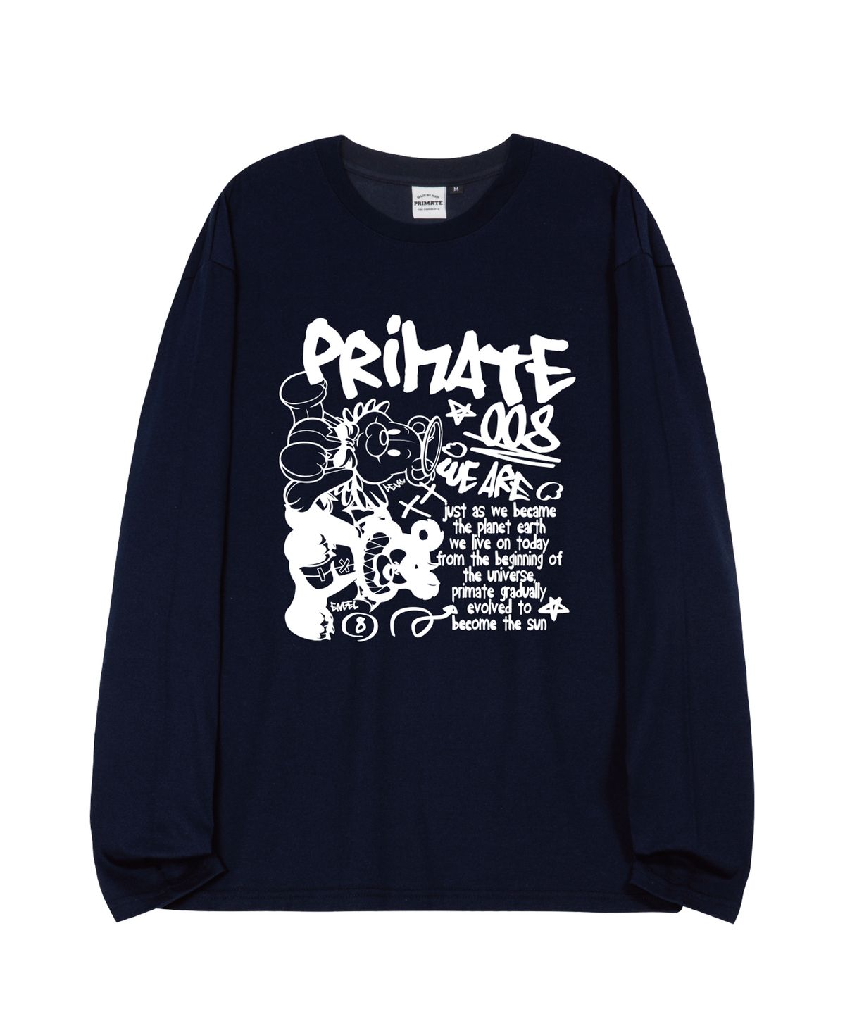 프라임에이트(PRIMATE) ANGELDEM 오버핏 롱 슬리브 4 COLORS
