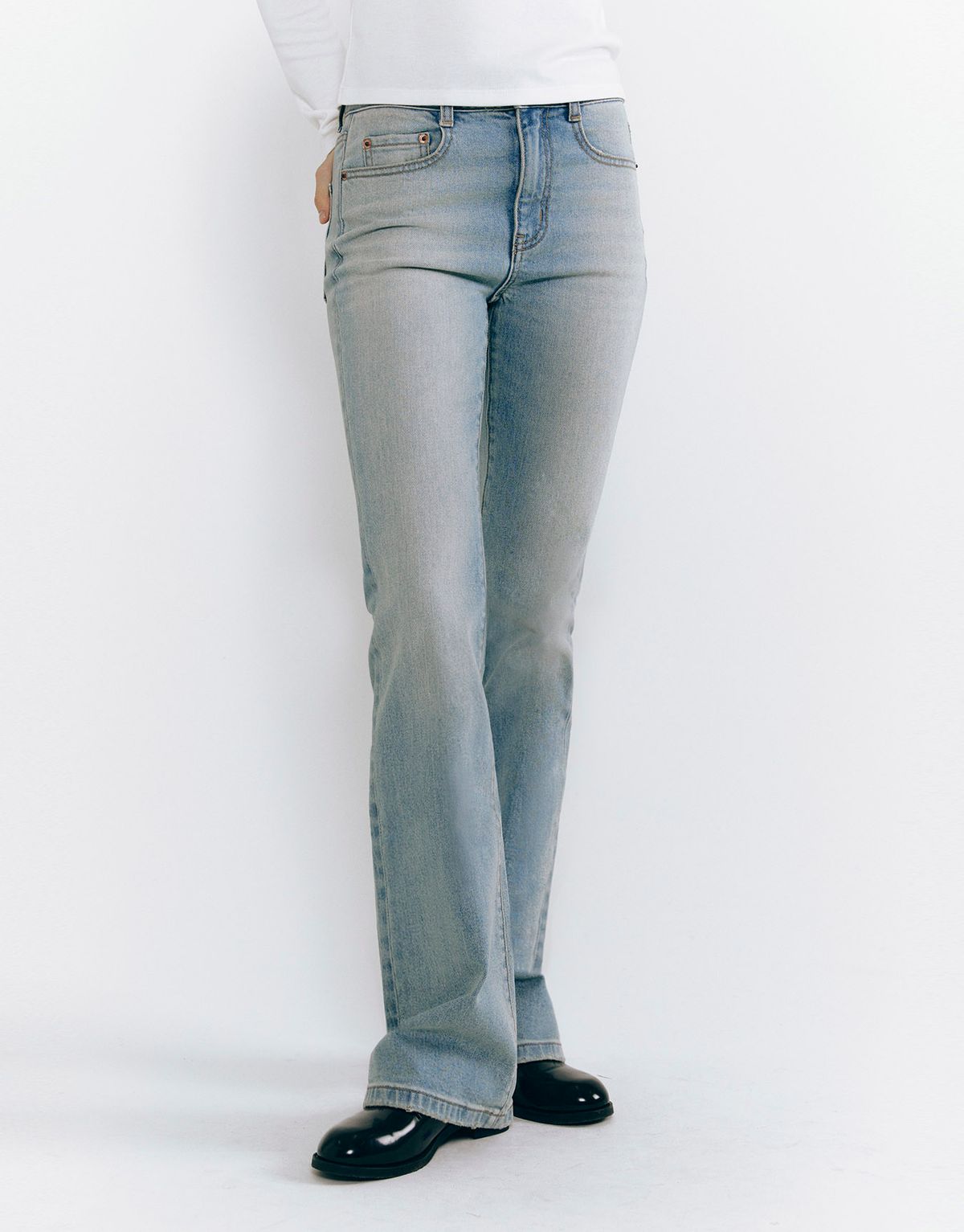 지오다노(GIORDANO) 부츠컷 데님 팬츠(+5CM) 415551 [3color]