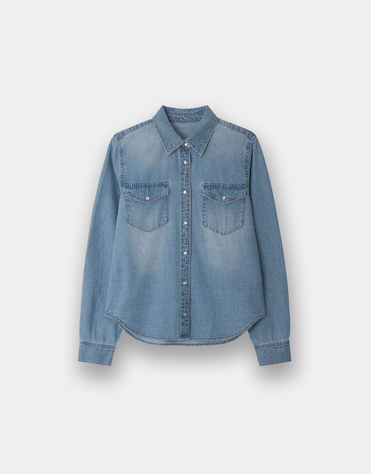 지오다노(GIORDANO) 웨스턴 데님 셔츠 345507 [2color]