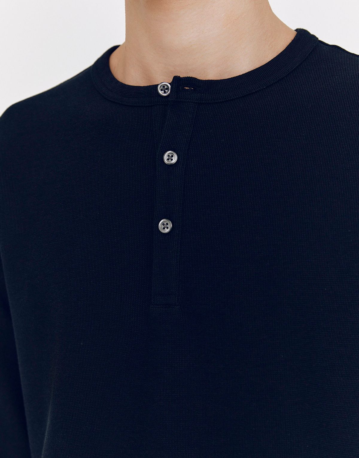 지오다노(GIORDANO) 헨리넥 텍스쳐 긴팔티 025507 [3color]