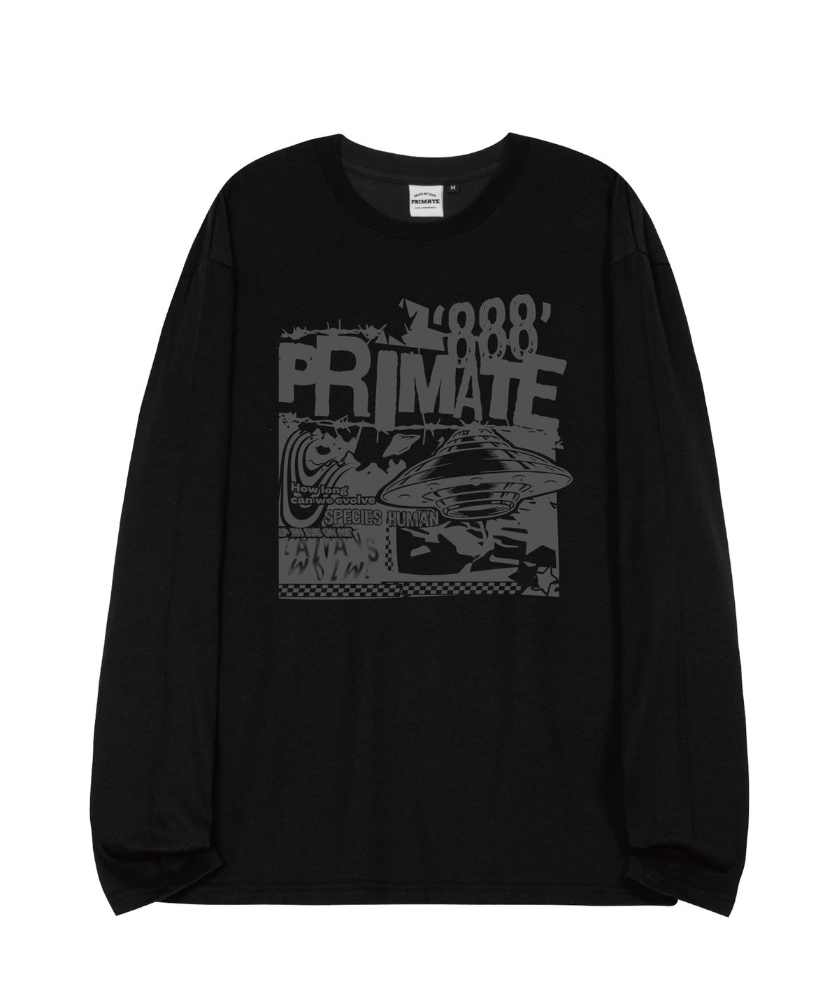 프라임에이트(PRIMATE) SPACE 오버핏 롱 슬리브 4 COLORS