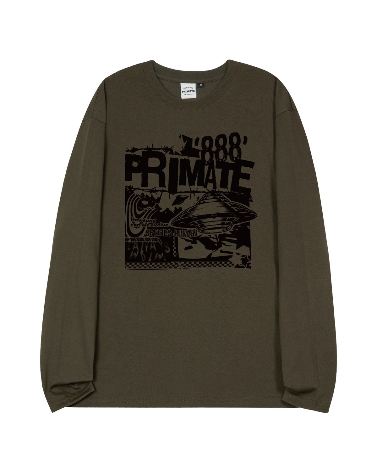프라임에이트(PRIMATE) SPACE 오버핏 롱 슬리브 4 COLORS