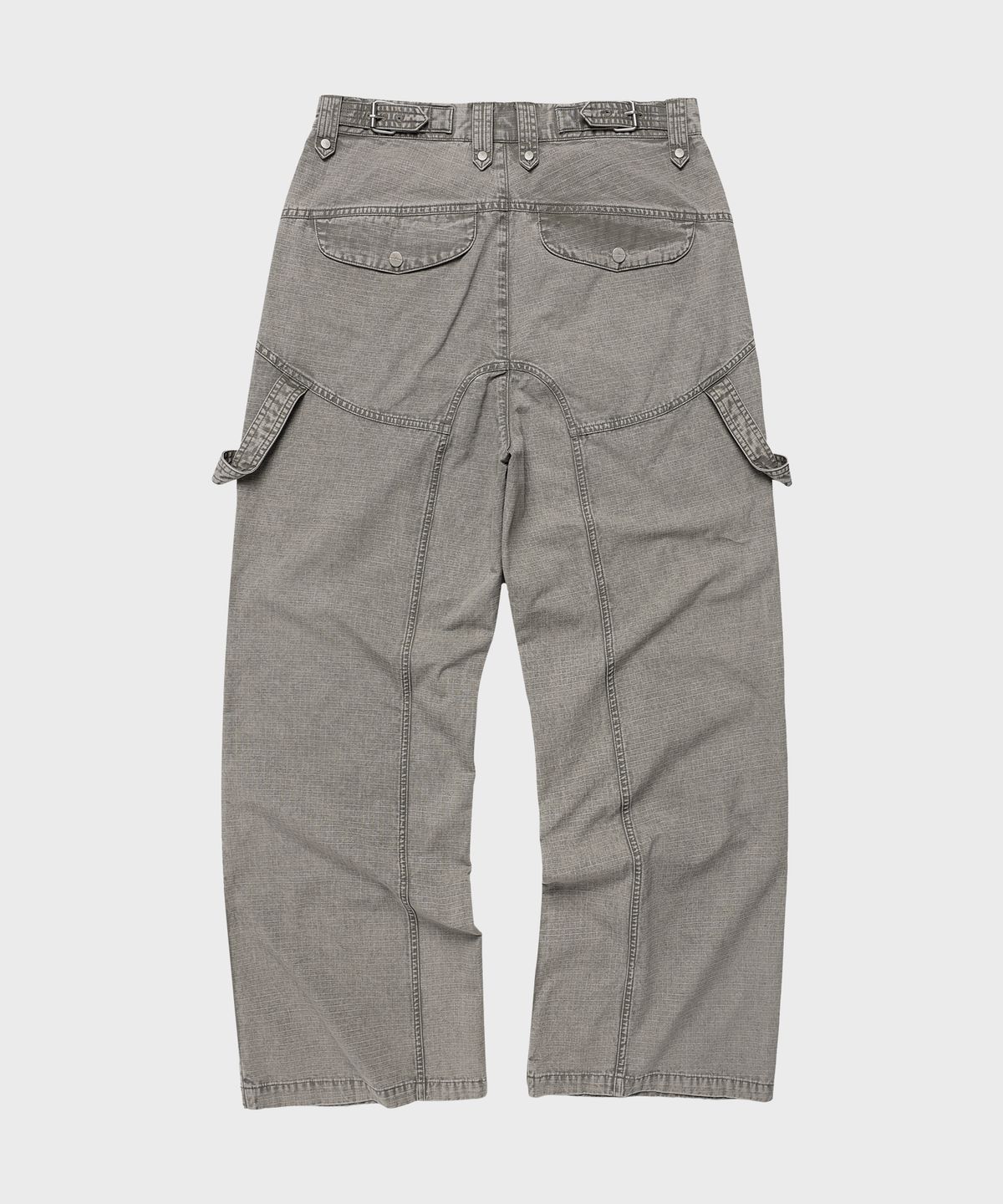 더바이닐하우스(THEVINYLHOUSE) OPEN DOUBLE KNEE PANTS GREY