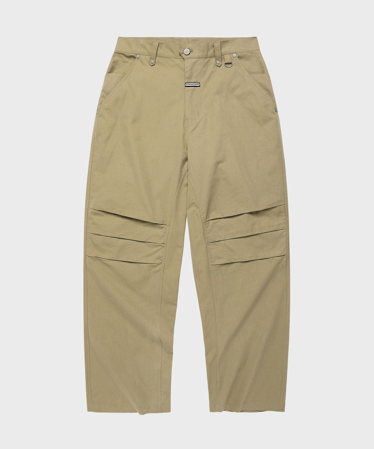 더바이닐하우스(THEVINYLHOUSE) CURVED KNEE DART PANTS BEIGE