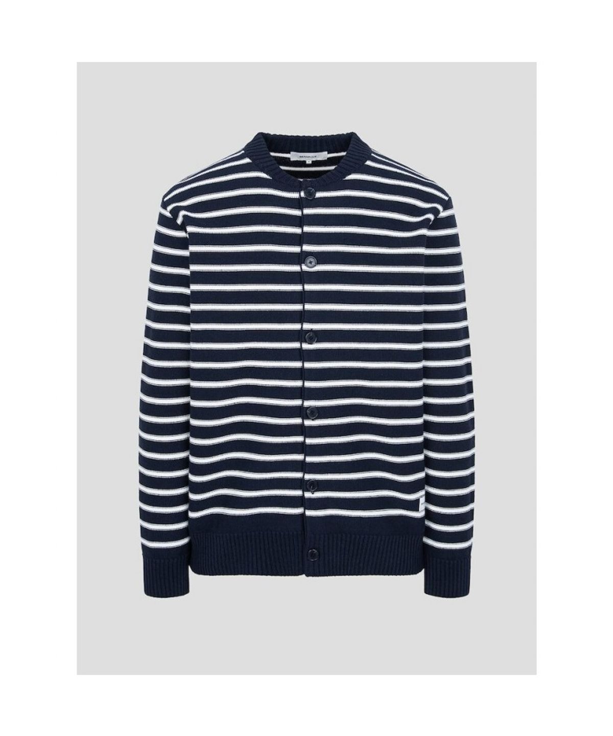 빈폴 멘(BEANPOLE MEN) 스트라이프 라운드 카디건  네이비 (BC515AC13R)