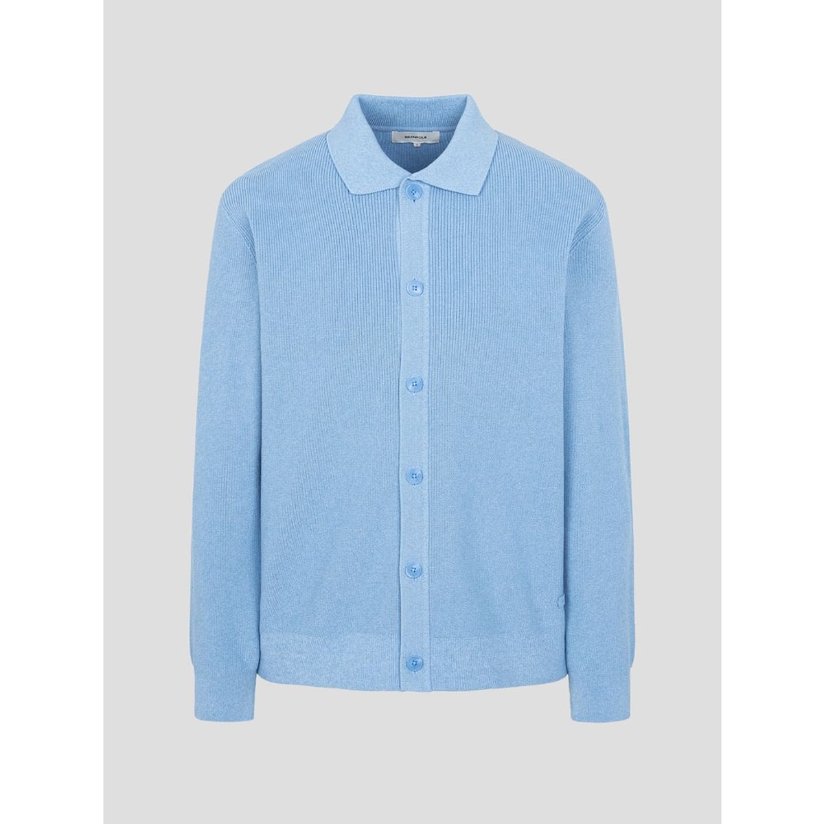 빈폴 멘(BEANPOLE MEN) 칼라넥 카디건  스카이 블루