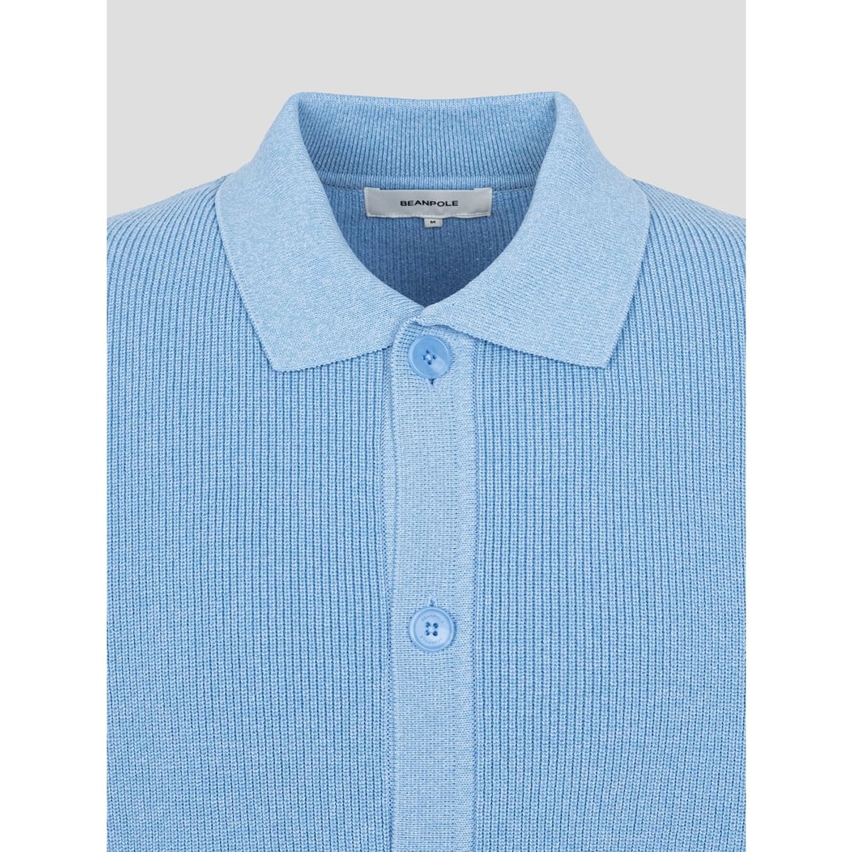 빈폴 멘(BEANPOLE MEN) 칼라넥 카디건  스카이 블루