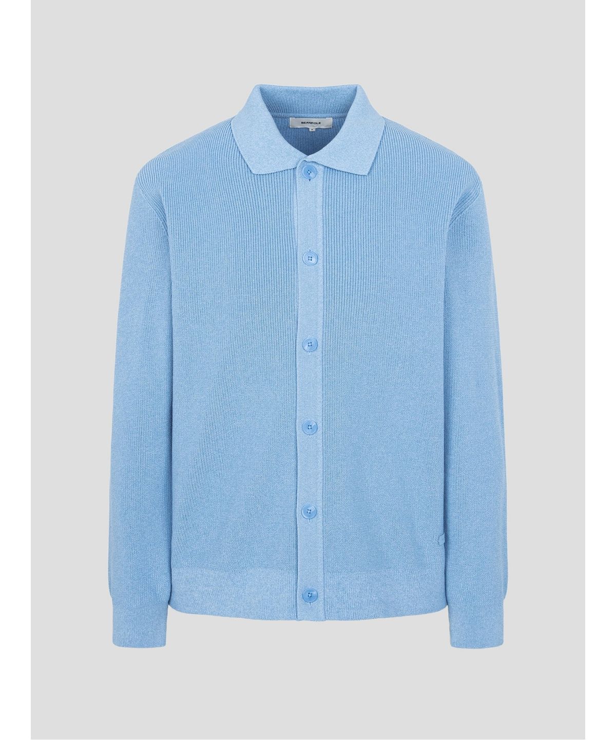 빈폴 멘(BEANPOLE MEN) 칼라넥 카디건  스카이 블루