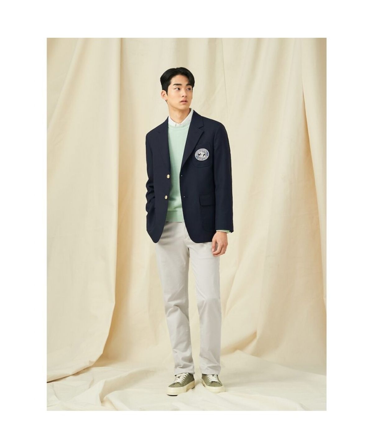 빈폴 멘(BEANPOLE MEN) 클래식 울 블렌드 재킷  네이비 (BC5111C02R)