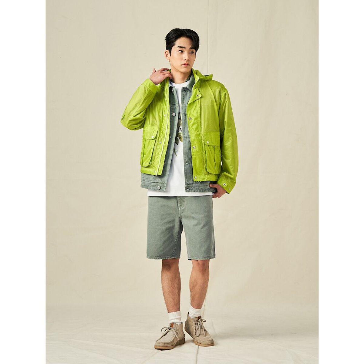 빈폴 멘(BEANPOLE MEN) [Reedition] 윈드브레이커  라이트 그린